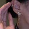 Long Chain Ear Cuff Earrings Tassel Ear Hook Earrings Exquisite Clip on Earrings  Party
