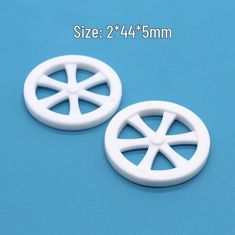 DIY Model Toy Car Wheels with 2mm Hole - Plastic Tires for Handmade Four-Wheel Drive Cars
