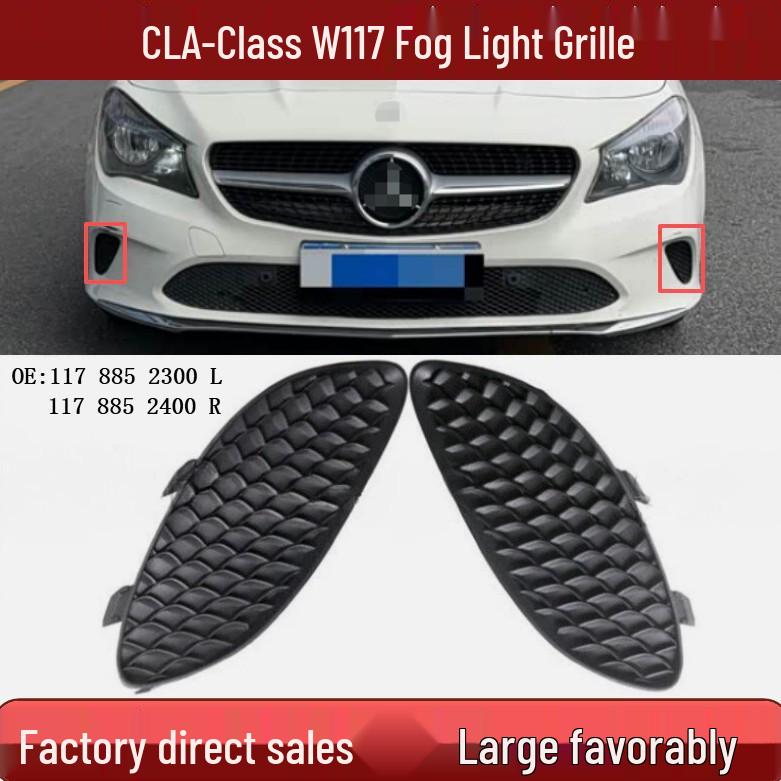 Mercedes CLA W117 Zderzak Przedni Grill Lampy Przeciwmgielnej 1178852300/1178852400