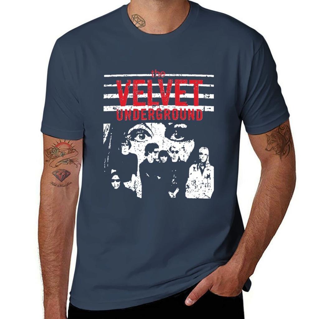 Velvet Underground S S Retro Vintage Distressed Mask Classic TShirt Work Utility Casual Tee Shirt