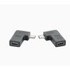 Right Angle Type C to Micro USB OTG Adapter Snug Fit No Loose Fast Charging Data Sync Converter for All Android Mobile Devices