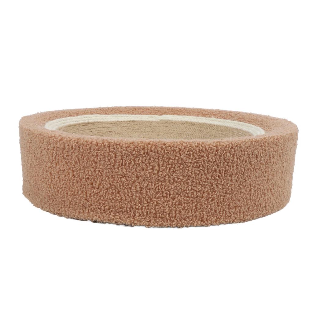 Round Cat Scratcher Ergonomic Cat Scratching Lounge Bed Sisal Cat Scratch Pad for Indoor Cats Claw