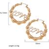 Bamboo Earrings Love Earrings Bamboo Earrings for Women 90s Gold Hoop Earrings Chunky Gold Hoop Earrings Big Hoop Earrings for Women Earrings Cute