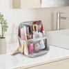 Stand Up Makeup Bag Toiletry Bag Oxford Cloth Waterproof Case Storage Standing Organizer with Multiple Compartments