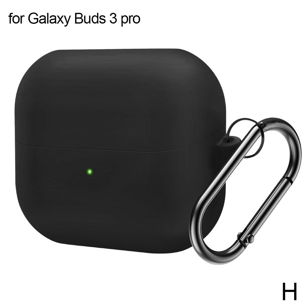 

Для Galaxy Buds 3 /PRO высококачественный мягкий силиконовый защитный чехол с пряжкой, устойчивый к падениям, пылезащитный P Z2A8 black-for Galaxy Buds 3 pro