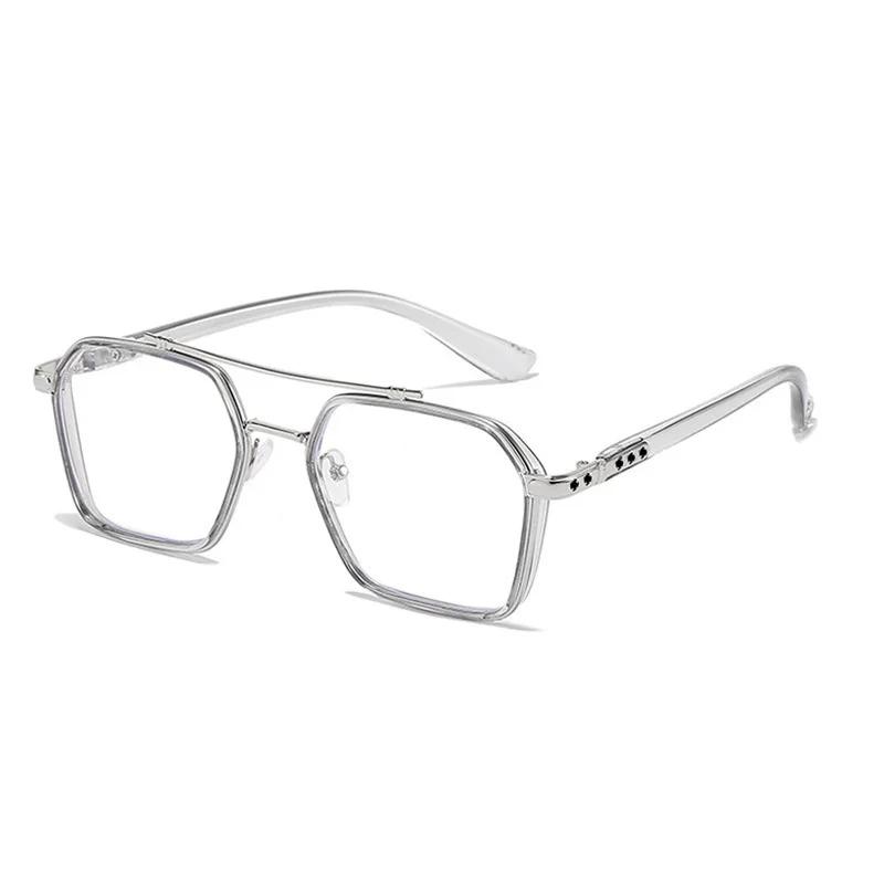 Men Women New Retro Square Frame Myopia Glasses Neutral Comfort Eyeglasses Fashion Popular Blue Light Blocking Myopia Glasses
