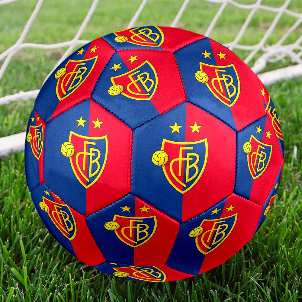FC Basel 1893 Pallone da Calcetto Indoor Taglia 5 Colorato Per Tutte le Età Cucito a Macchina PVC Pronto per la Competizione Resistente Alta Rimbalzabilità