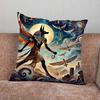 Ancient Egyptian God Anubis Pillow Case For Home Bedroom Car Office Decoration Living Room Sofa Cushion Cover Suitable