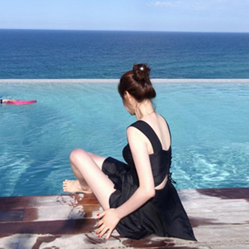 New Swimsuit Women's Conservative Split Swimsuit Slim Belly Swimsuit Hot Spring Skirt Swimsuit Fashionable and Sexy