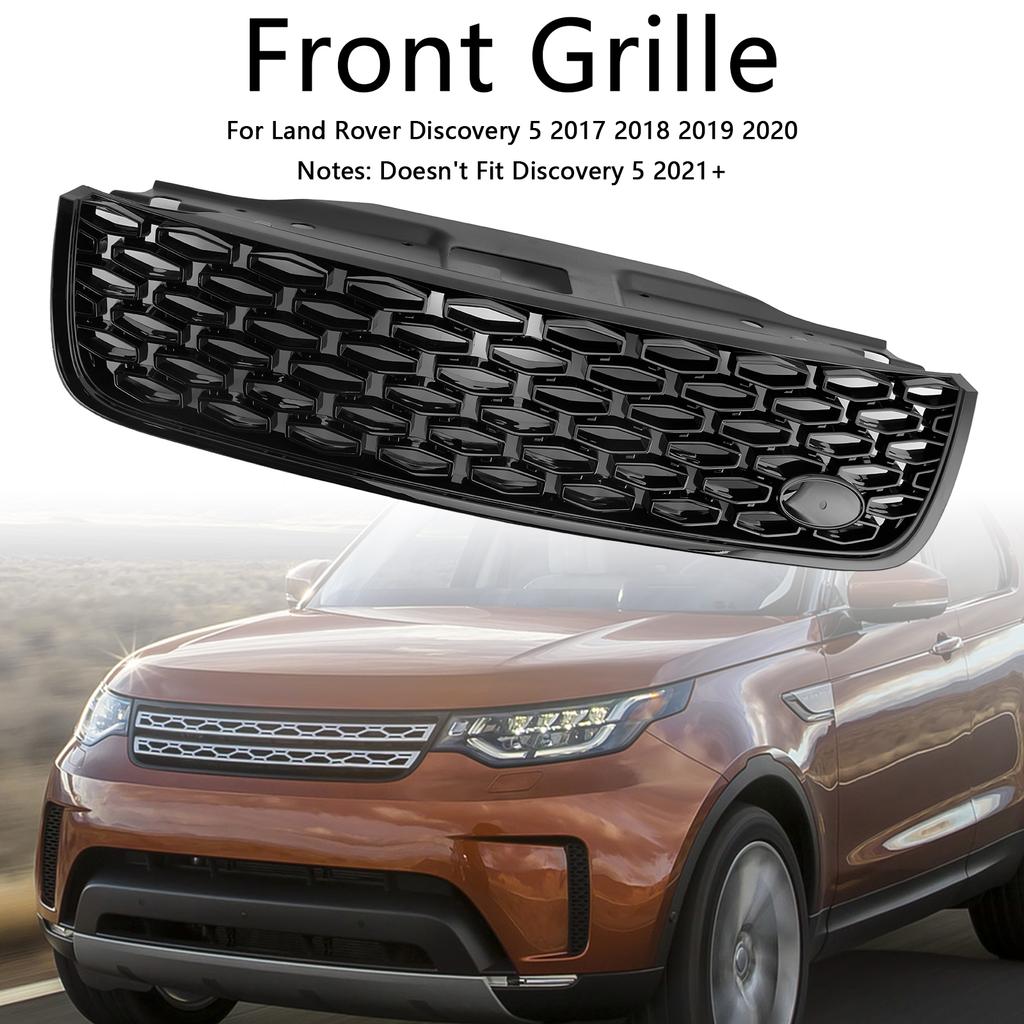 Dynamischer Stil Frontgrill Passform Land Rover Discovery 5 L462 2017-2020 Schwarz