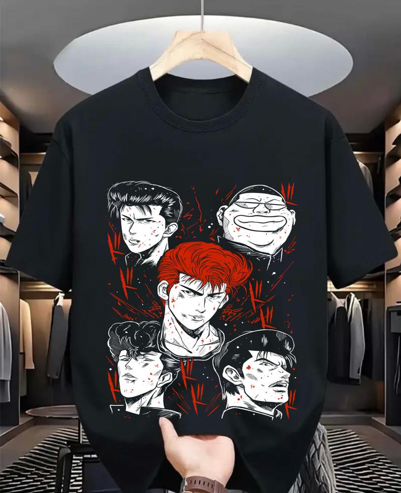 

Basketball Slam Dunk Team For Anime Manga Black Tshirt Tee All gift clothes L