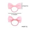 2-Inch Solid Color Bow Hair Tie for Girls - Grosgrain Ribbon Rubber Band