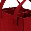 Felt Wine Carriers Bag Safely Holds 6 Bottles Wine With Secure Divider And Ergonomic Handles For Wine Champagne Bear