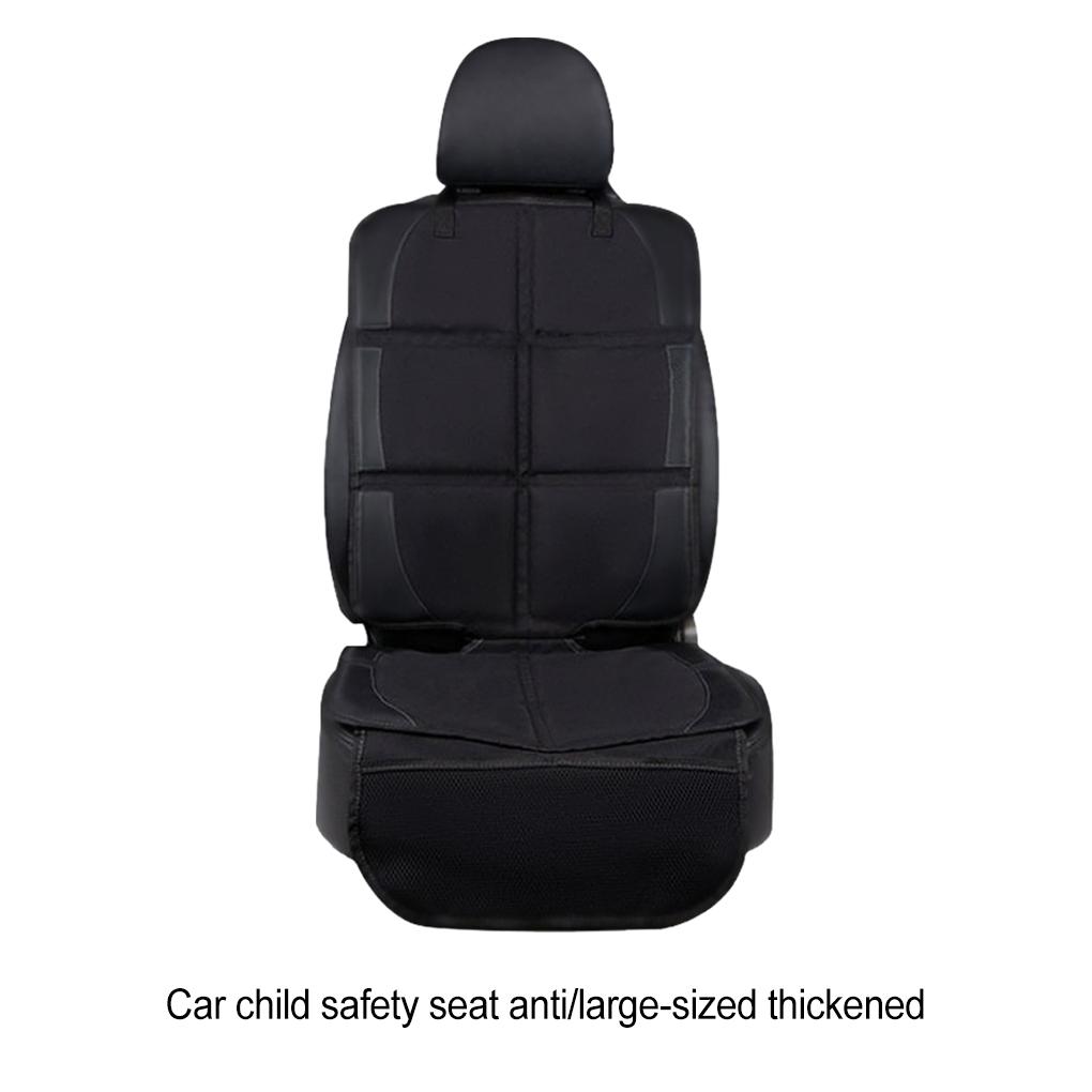 Black Easy To Install Car Seat Protector Protective Waterproof Child Safety Mat Pad Universal Fit