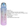 Sports Bottle Eco-friendly Time Marker Design Multipurpose Durable Portable Gradient Color Water with Rope for School