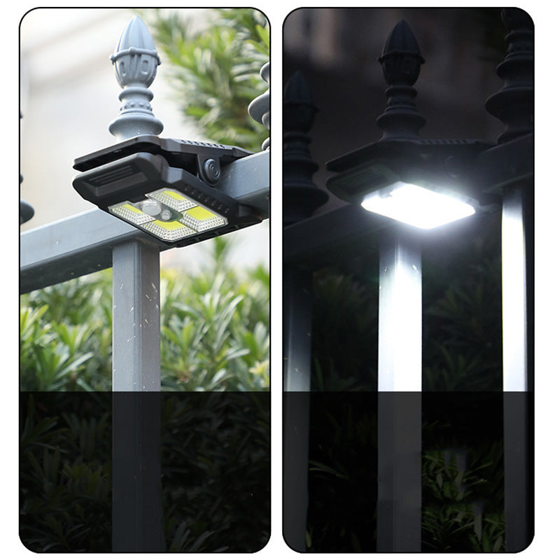 1PCS Outdoor LED Solar Clip Light Portable Waterproof Body Sensor Lamp Courtyard Garden Lamp Patio Home Camping Wall Lights