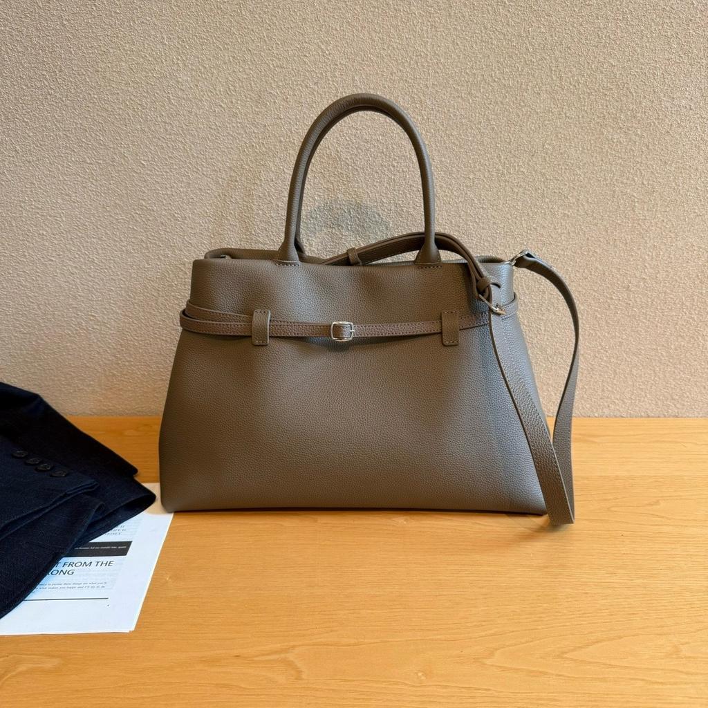 Versiune coreeană/simplă și versatilă, geantă de mână de lux discretă pentru navetă, geantă de umăr oblică pentru femei, toamnă și iarnă 2024, servietă din piele