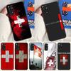 Schweiz Schweizer Flagge Hülle Für Xiaomi Redmi Note 13 14 9 10 11 12 Pro 10S 11S 12S Hülle Für Redmi 13C 10C 12C 14C