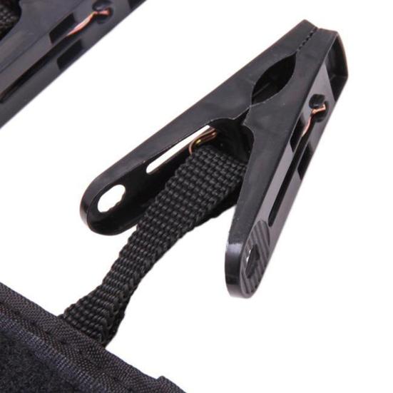 Bathroom Rack Clothespin Travel Portable Folding Clothes Towel Hanger 6 Clips