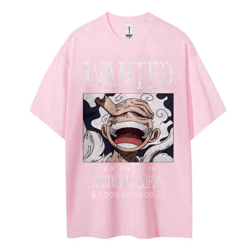 ONE PIECE  Animation Derivatives Mens Oversized Tshirt Character Print Funny Graphic Summer 2025 Casual Streetwear Clothing