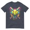 Softball Girl Ice Cream Softball Drip TShirt