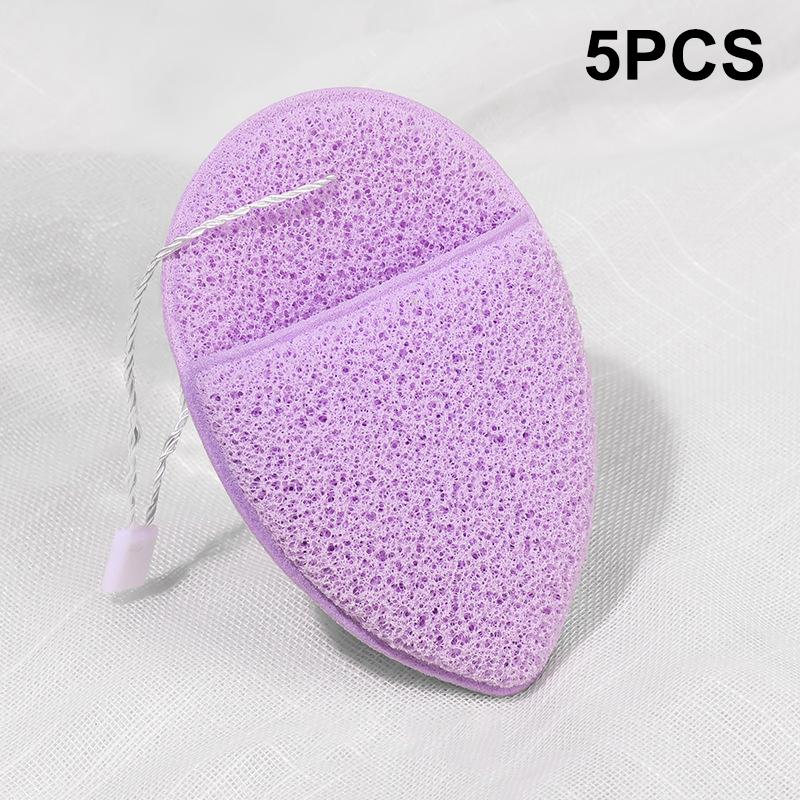 

1/5 шт. Губки для обличчя Очищувальний спонж для вмивання Багаторазовий засіб для зняття макіяжу Відлущувальні подушечки для щоденного очищення Інструмент для догляду за шкірою фіолетовий