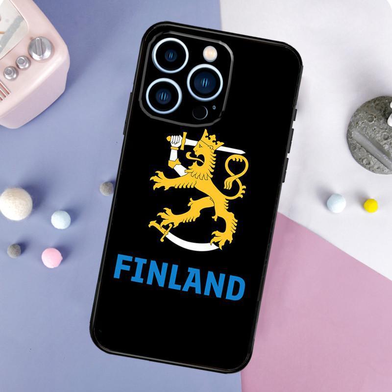 Iphone14 Plus Handyhülle, Finnische Flagge Handyhülle, Bemalt Anti-Sturz Für Anti-Sturz Hand
