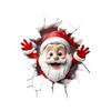 PVC Merry Christmas Decoration Cartoon Decorative Sticker Creative Xmas Sticker  Festival Ornament