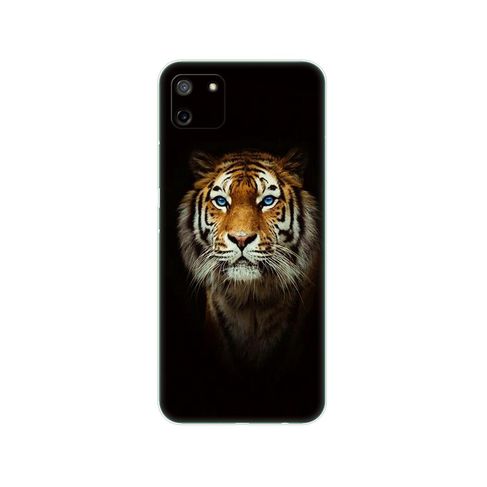 För Realme C11 2021 2020 Fodral TPU Silicon Back Cover Telefonfodral För OPPO RealmeC11 C 11 Soft Fodral RMX3231 RMX2185 stötfångare 6,5 tum