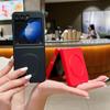 Magnetic Silicone Soft Phone Case for Samsung Galaxy Z Flip 6 5 4 3 Flip6 Flip5 Flip4 Flip3 5G Protective Shockproof Cover