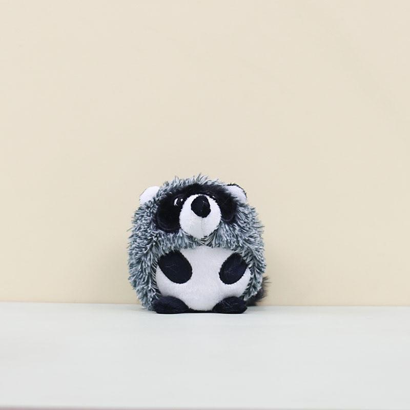 Cute Adorable Raccoon Plush Doll Keychain With Soft Pp Cotton Filling For Accessories