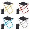 Outdoor Camping Portable Folding Chair Aluminum Foldable Fishing Chair Stool for Seat Hiking Tools Red/Gold/Silver/Blue