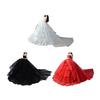 1/6 Doll Wedding Trailing Dress Outfit Lace Gown with Train for 30 Cm Dolls, Shelf Display Styling Item for Photo and Shelf Use