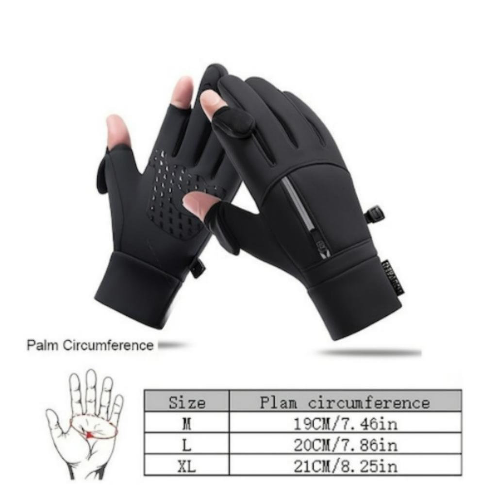 Winter velvet windproof and waterproof motorcycle/bicycle touch screen warm gloves