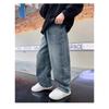 5-14Y Jungen Jeanshosen Frühling Kinder Weite Beine Gerade Hosen Herbst Locker Geschnitten Freizeit Hosen Kinder Trendige Jogginghosen