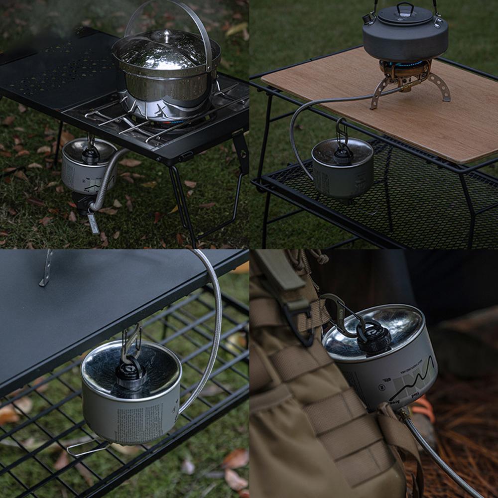 CAMPINGMOON Camping-Gastankdeckel, leichte, flache Gaskanisterabdeckung, Aluminium, versiegelt, schützend