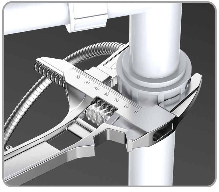 Sink & Faucet Repair Wrench Large Opening 6-68mm Adjustable Bathroom Plumbing Wrench