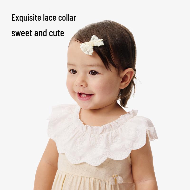 YEEHOO Baby Girl Summer Short Sleeve Romper