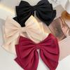 Damen Satin Schleife Haarnadel Pferdeschwanz Clip Schleife Band Federklemme Temperament Accessoires Koreanische Mode Elegant