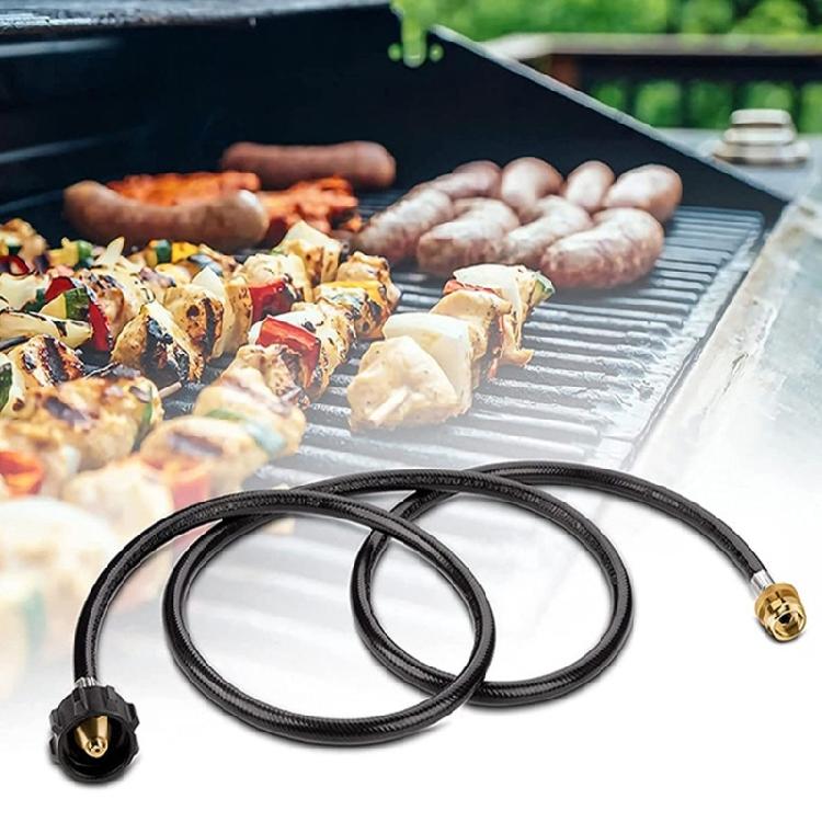6 Ft Propane Hose Adapter Seamlessly Connection from 20lb To 1lb Tanks for Outdoor Barbecue Camping Picnics Needs