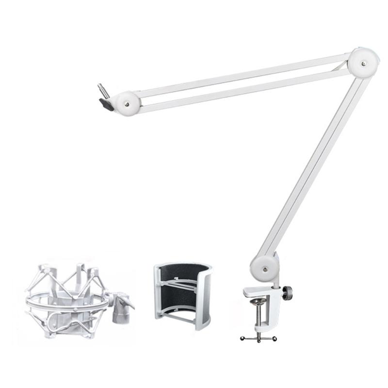 Professional Mic Boom Flexible Adjustable Microphone Stand Mount With/without Windshield for Studio and Home Recording