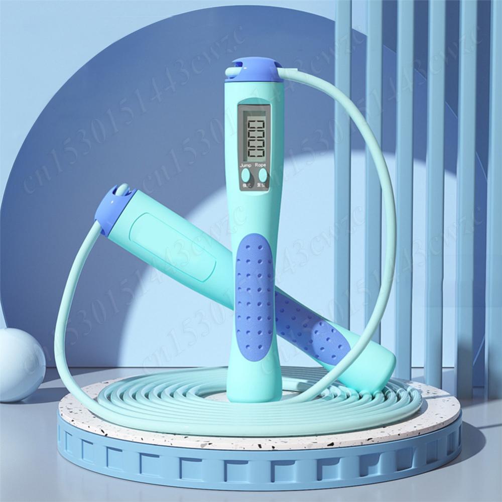Counting Jump Rope Skipping Rope Adjustable Training Jump Rope with Counter Digital Jump Rope for Gym Fitness Exercise