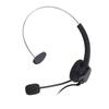 USB Headset Noise Cancelling Adjustable Volume Headband Single Ear Wired Computer Headphone with Mic