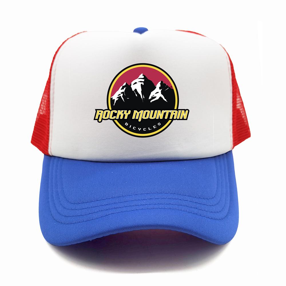 Rocky Mountain Bike Trucker Cap Unisex Funny Rocky Mountain Hat Baseball Cap Cool Summer Unisex Mesh Net Caps