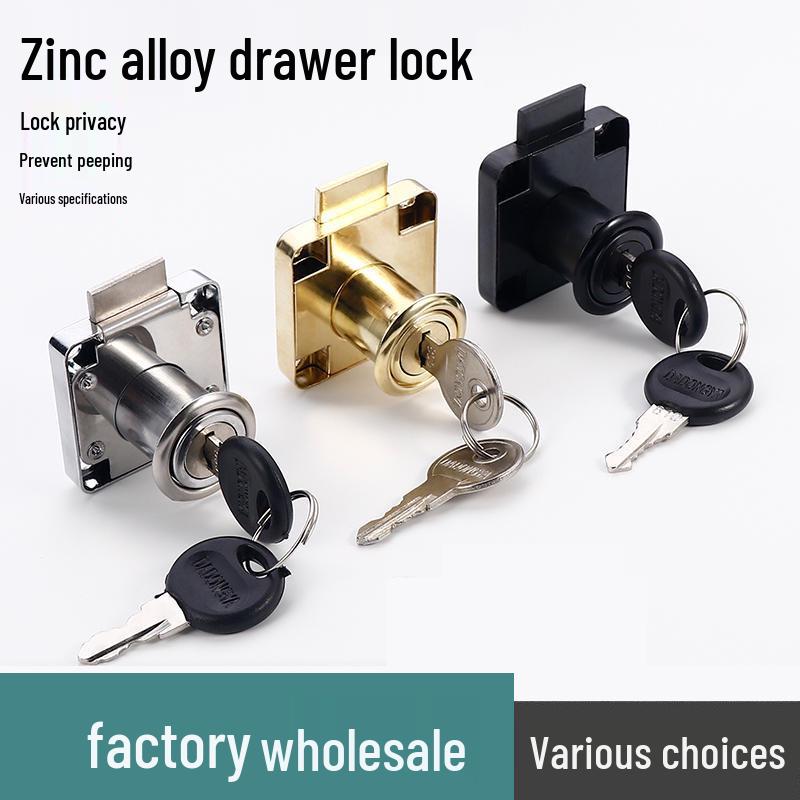 Zinc Alloy Cabinet & Drawer Cam Lock for Double Doors