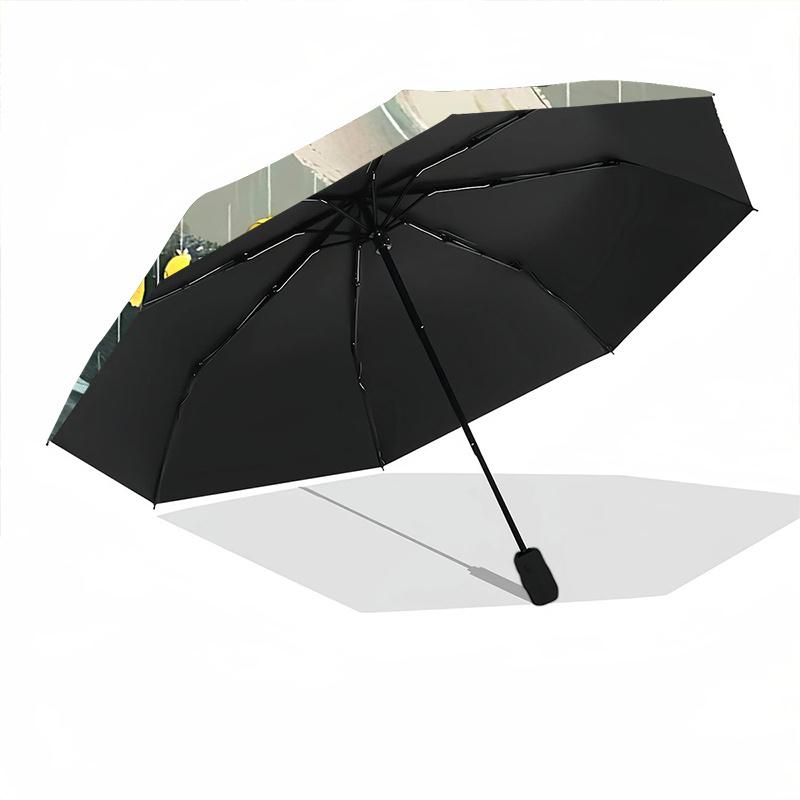 1pc Ducks Rainy Day One Umbrella  a Plastic Hle, Compact  Stylish, with a Vibrant Cartoon Pattern, Perfect  Home, Travel