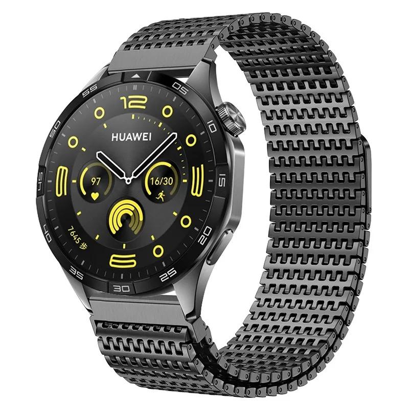 22mm 20mm Magnetický ocelový řemínek pro Huawei Watch 46mm/GT5 Pro GT5 4 3 2 2e Smyčkový náramek pro Samsung Galaxy Watch 3 4 5 6 7 Pásek