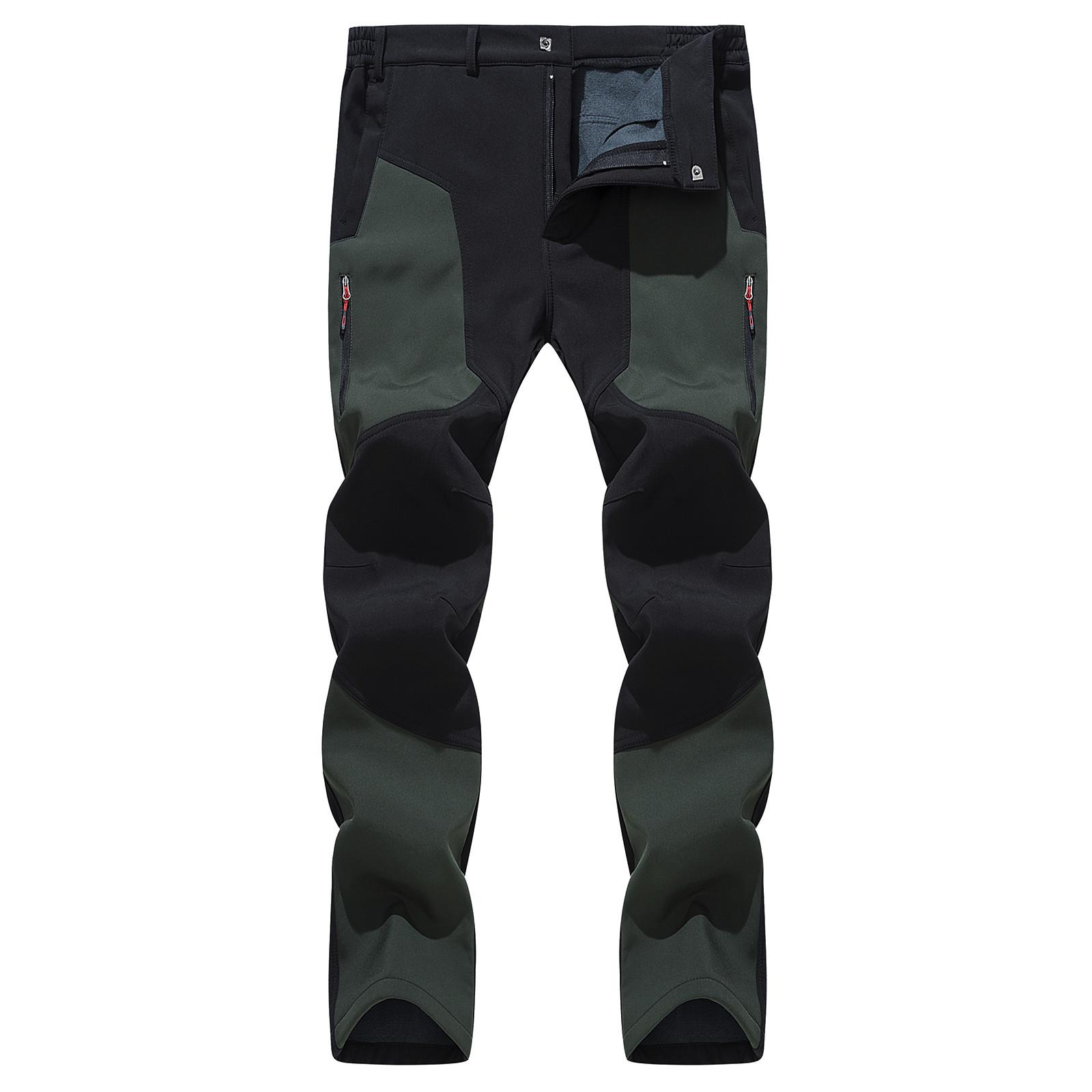 

Мужские уличные водонепроницаемые и ветрозащитные дышащие спортивные брюки для альпинизма и путешествий XL зелёный