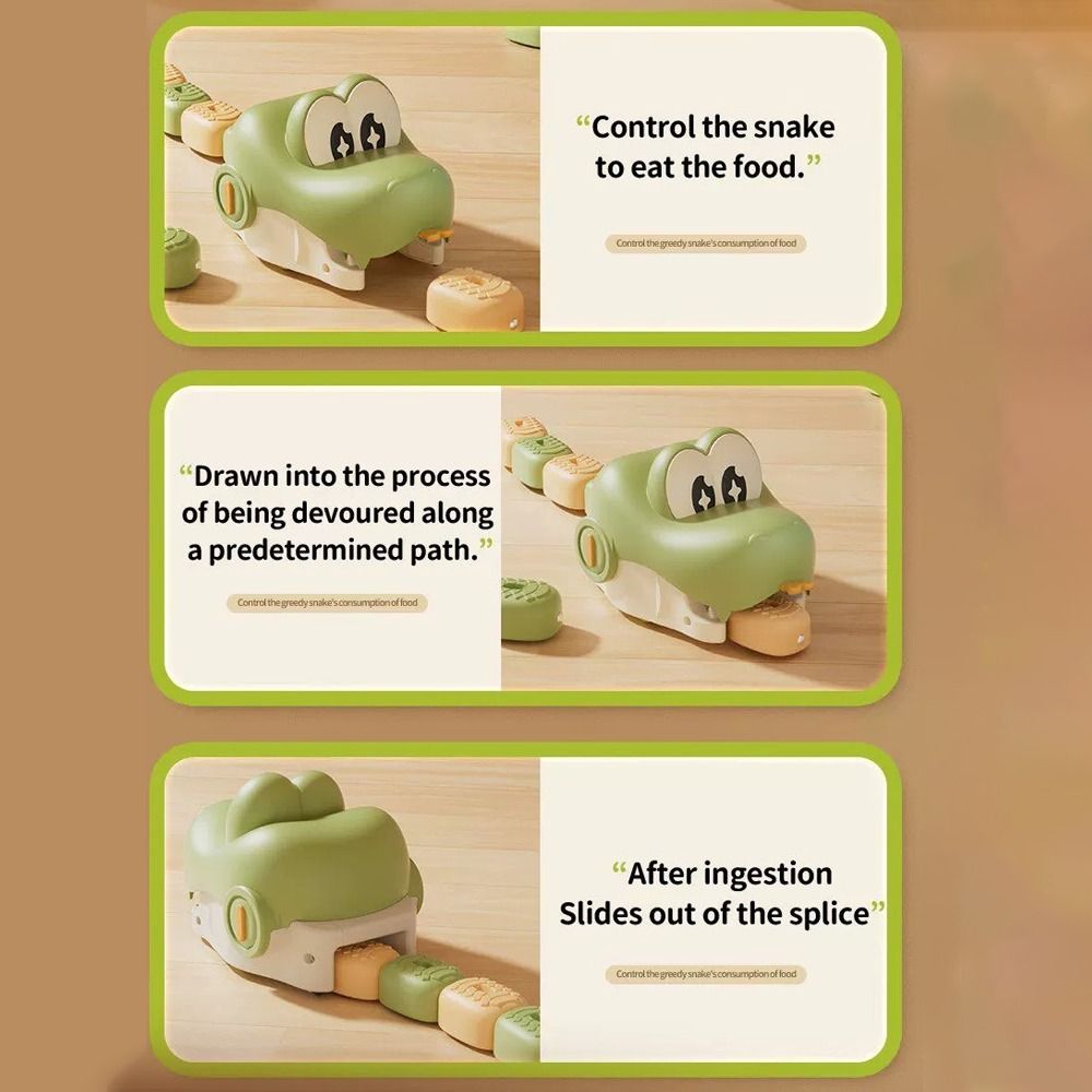 ABS Remote Control Snake Toy Remote Control Magnetic Block Game Sibling Play