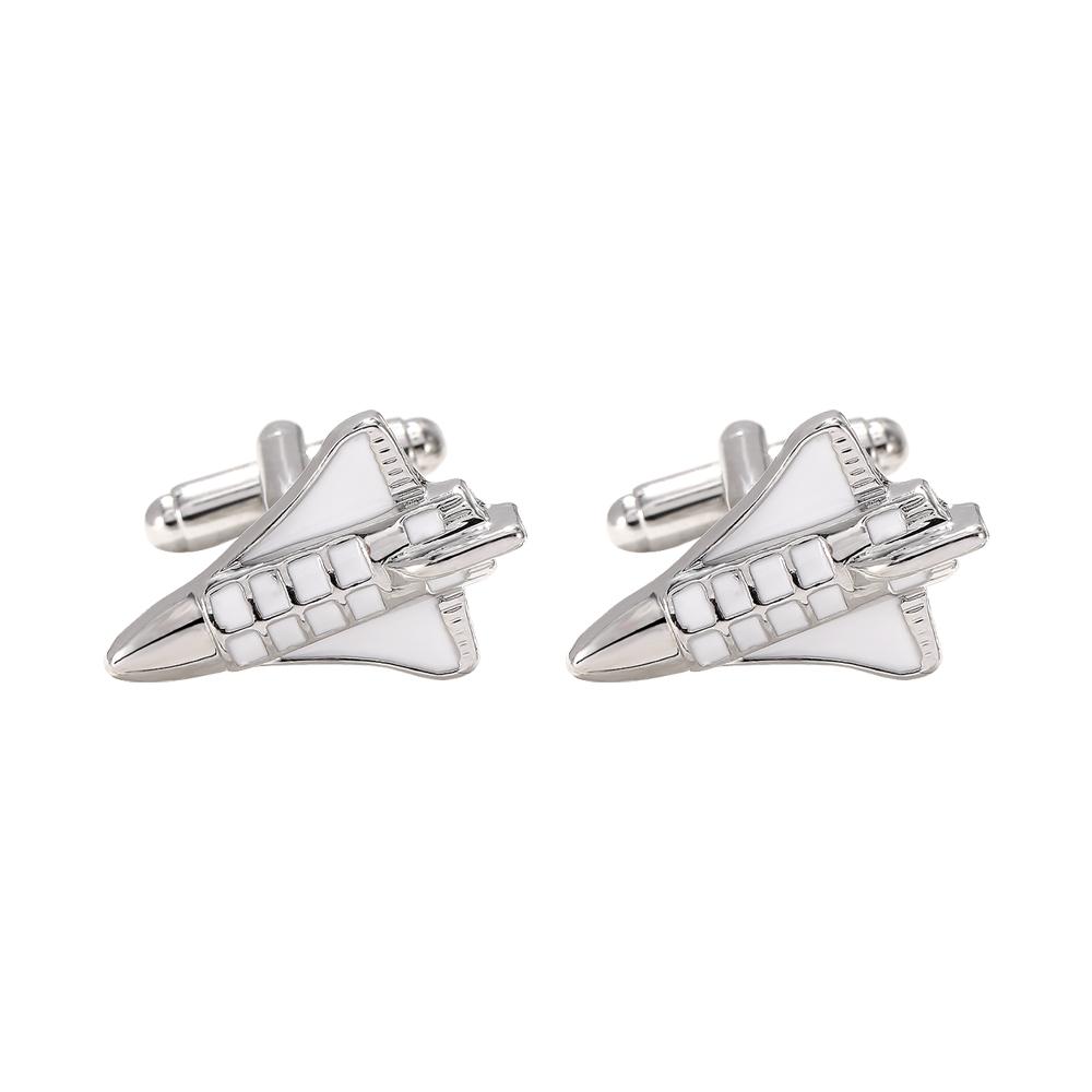 4 Styles Space Shuttle Cufflinks Personality Shuttlecraft Plane Gemelos Suit Shirt Accessories For Men Gift